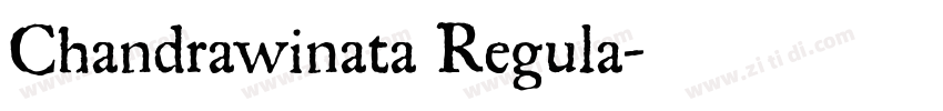 Chandrawinata Regula字体转换